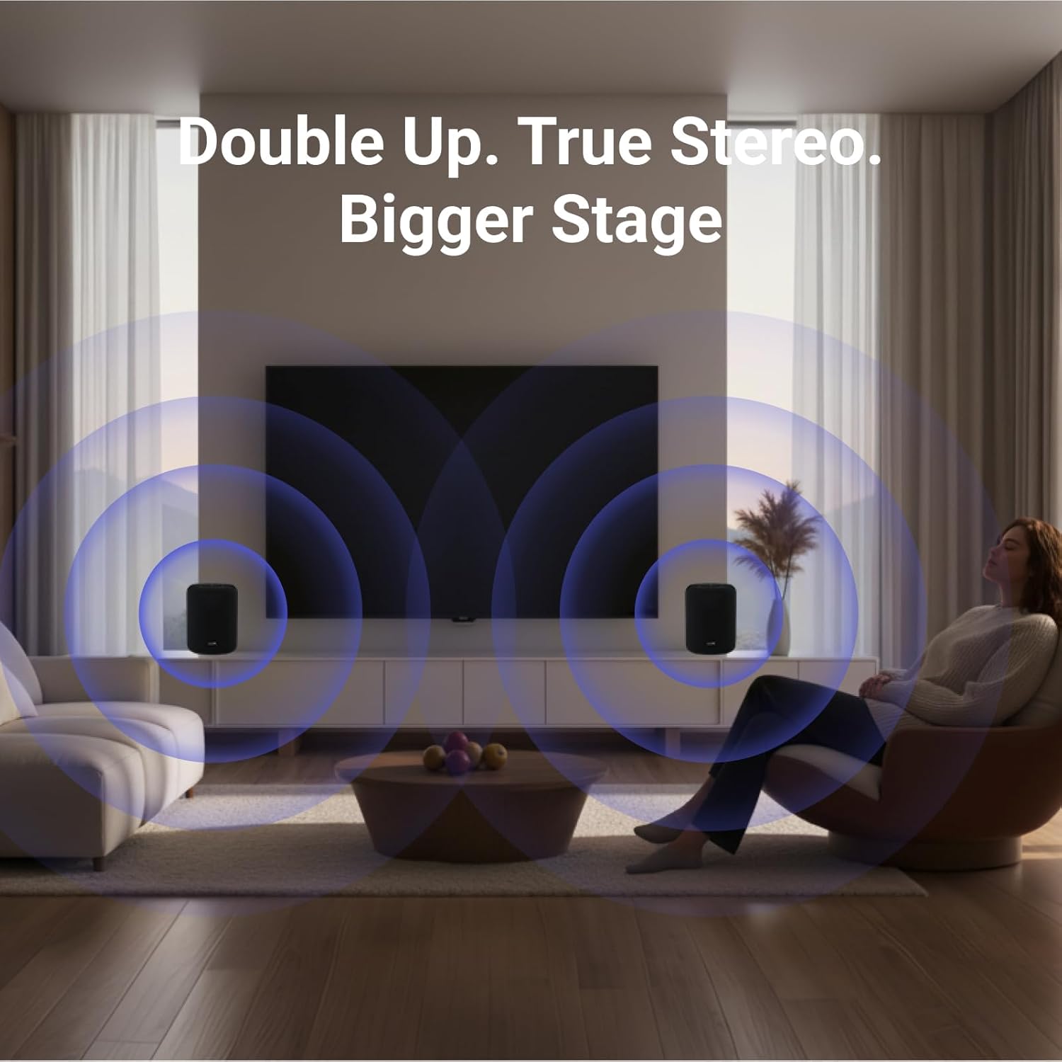 WiiM Sound Lite - Hi-Res 24-bit/192 kHz Audio with AI RoomFit™ Intelligence.