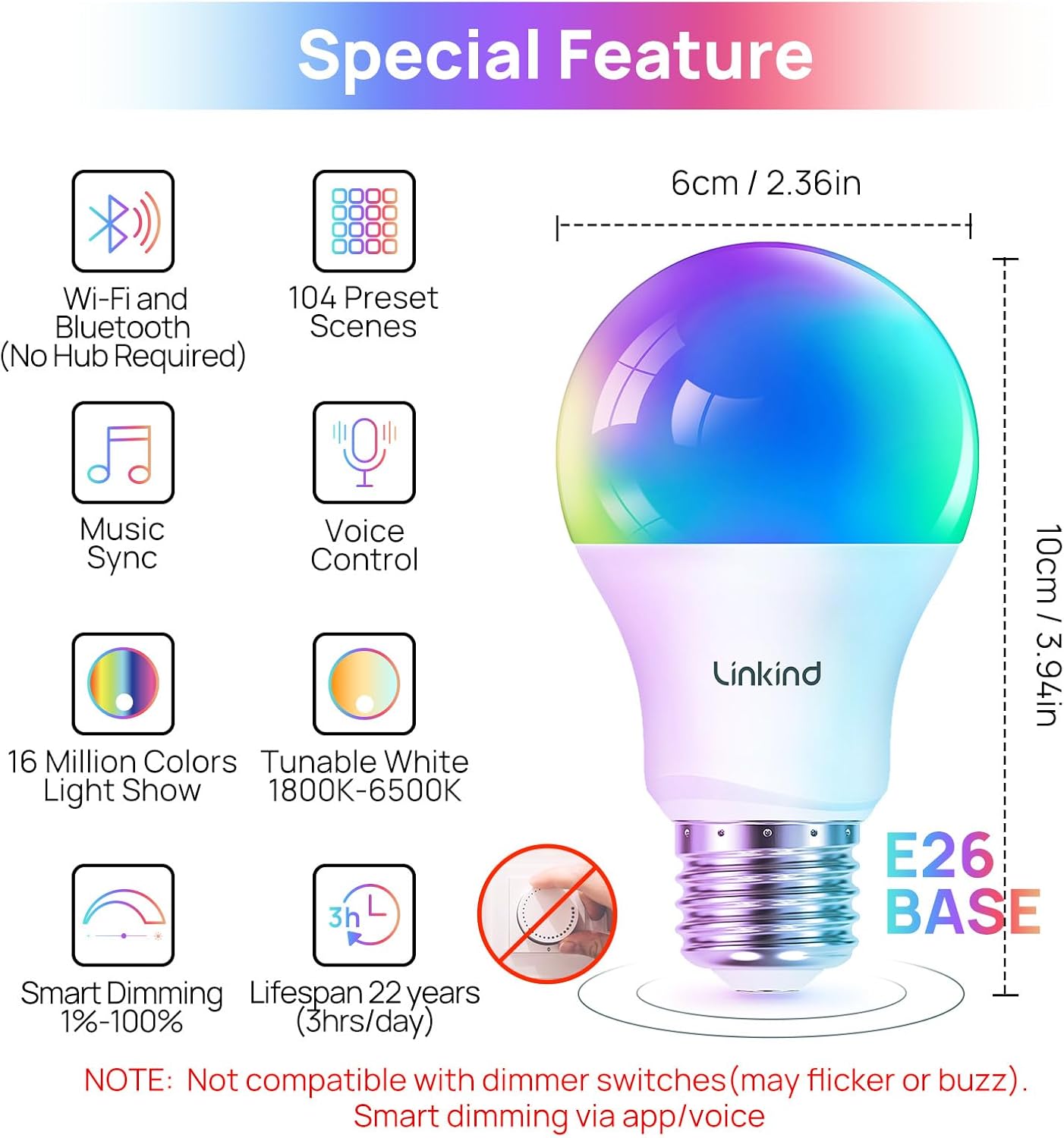 Chroma-Sync - The Smart RGB-Sync Bulb with 104 AI-Curated Scenes.