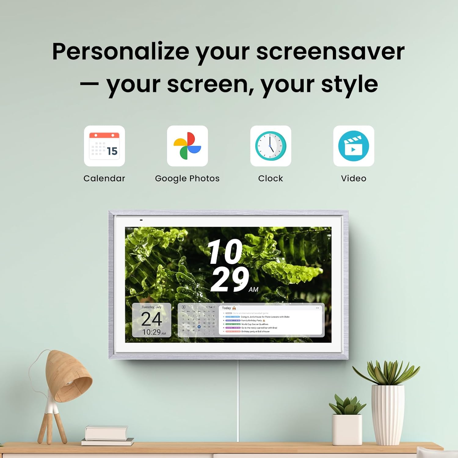 SyncWall - The 15.6” Smart Digital Calendar & Interactive Family Command Center.