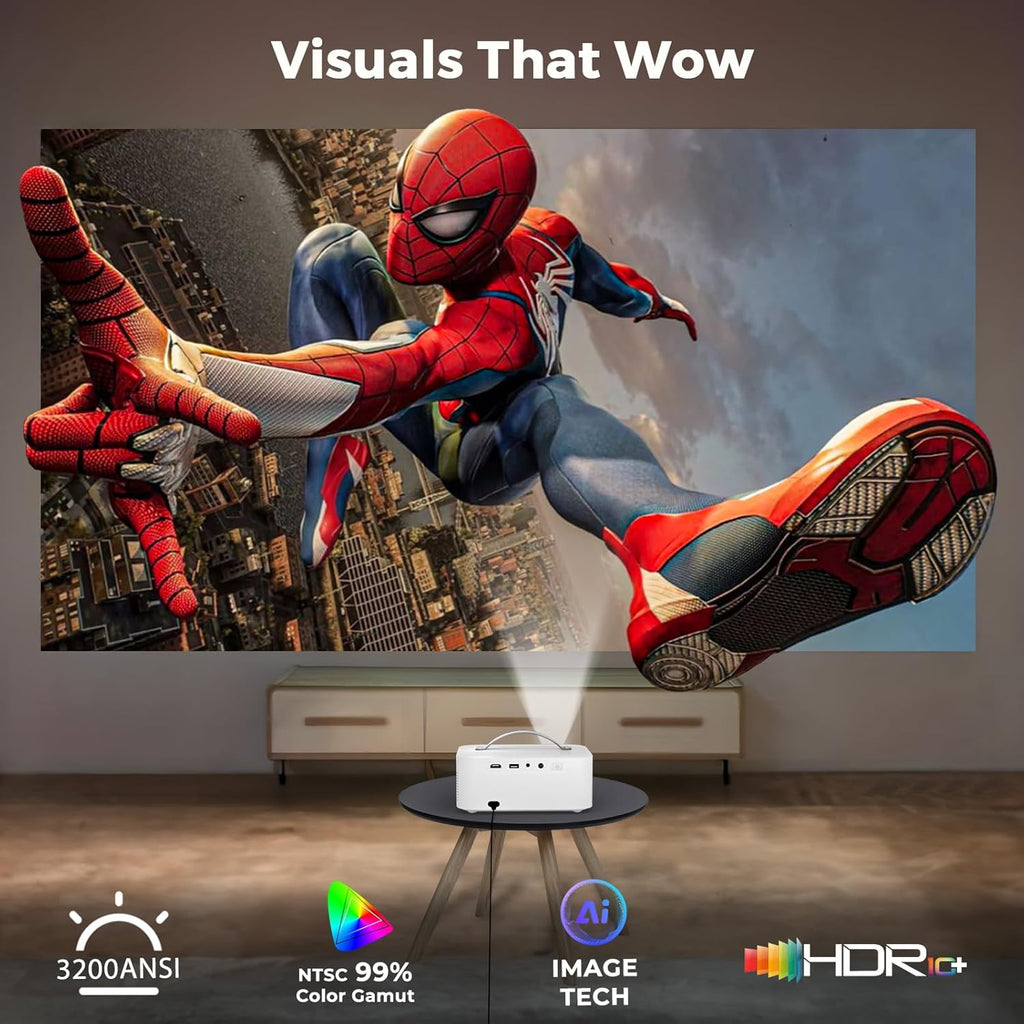 Cinematic AI - 3200 ANSI Lumens, Dolby Audio & AI-Powered Precision.