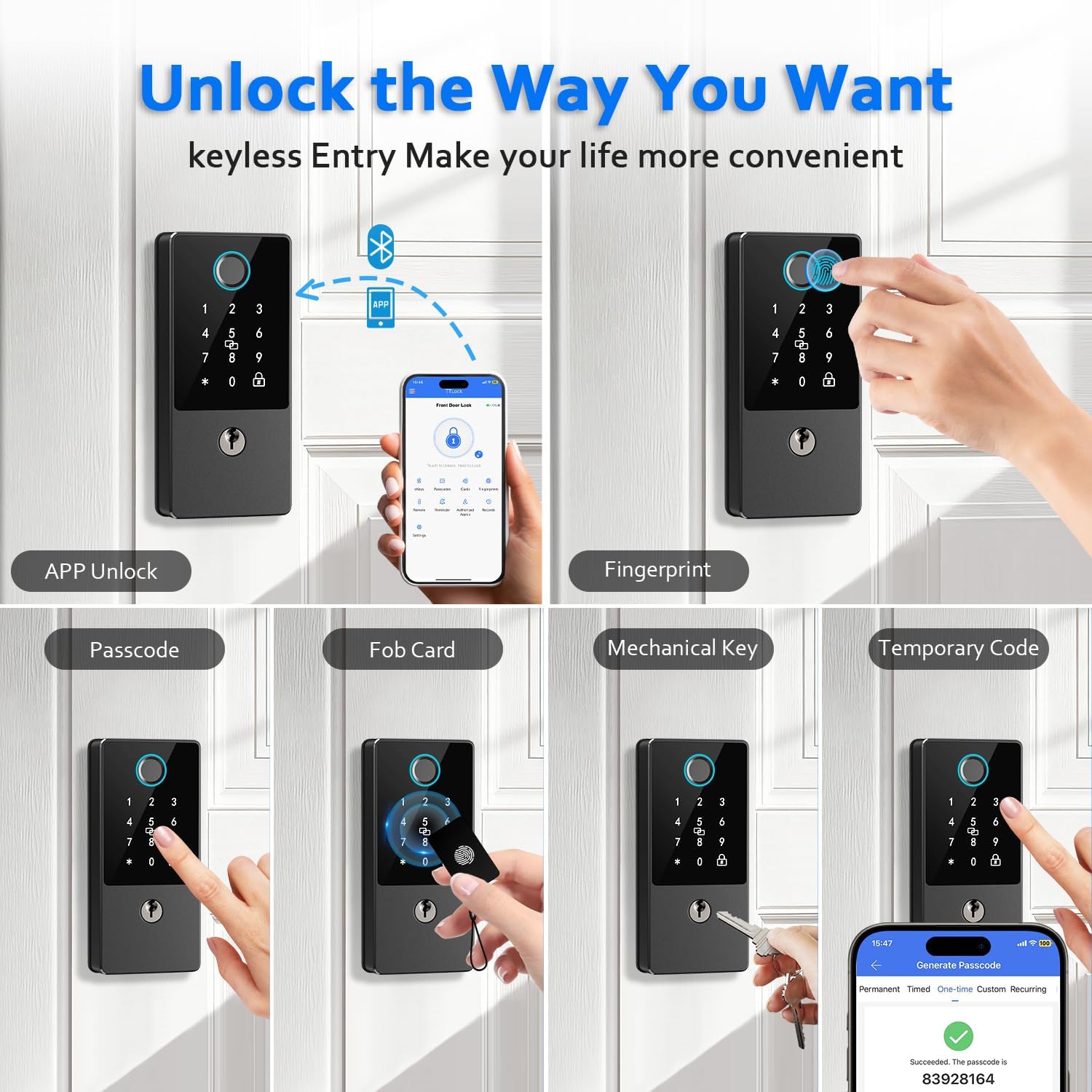 Guardian Pro - The Next-Gen Smart Deadbolt with Biometric Precision & App Control.