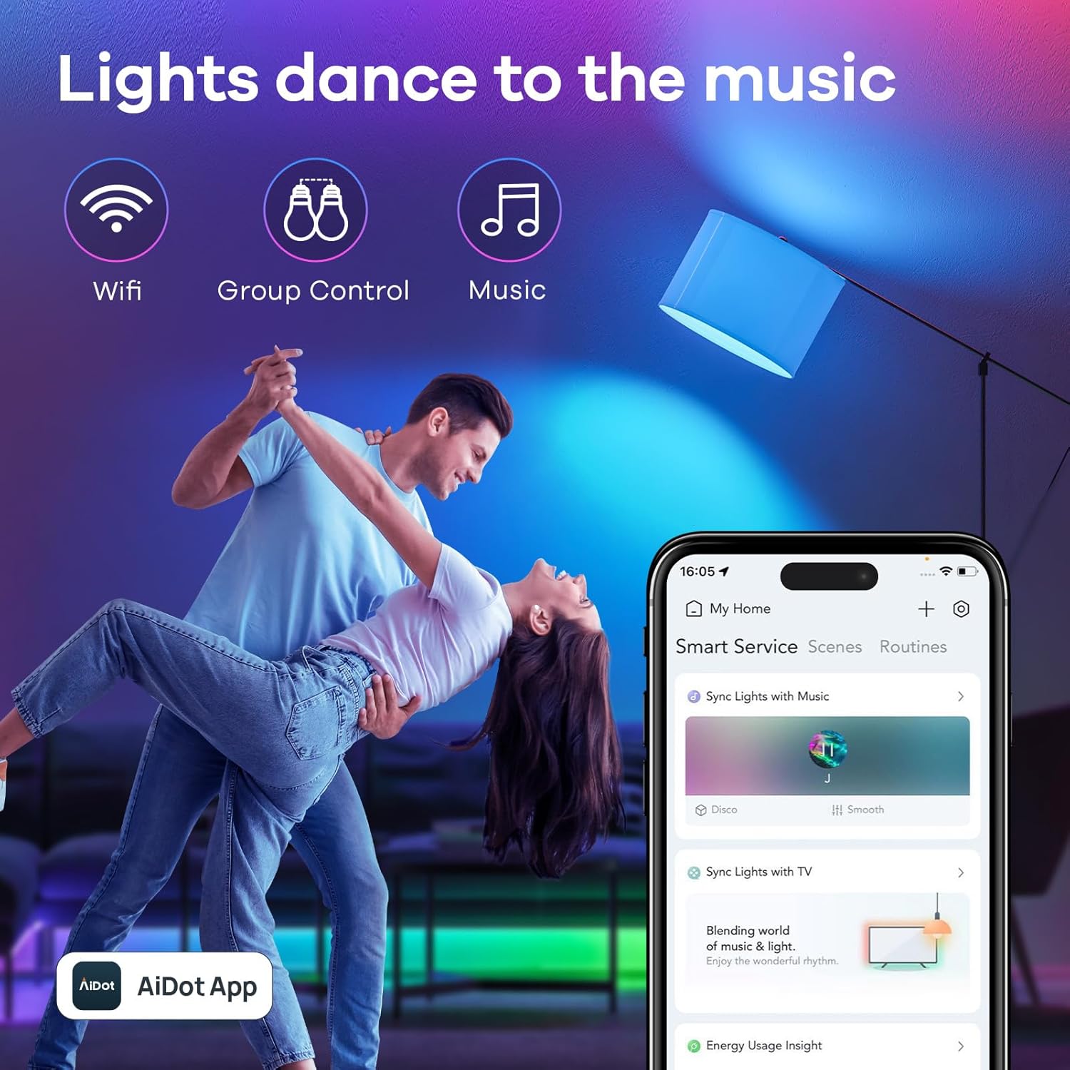Chroma-Sync - The Smart RGB-Sync Bulb with 104 AI-Curated Scenes.