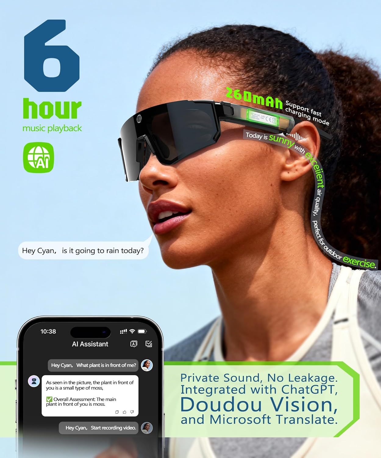 ProVIsion - The World’s First 4K AI Smart Glasses with EIS Stabilization.