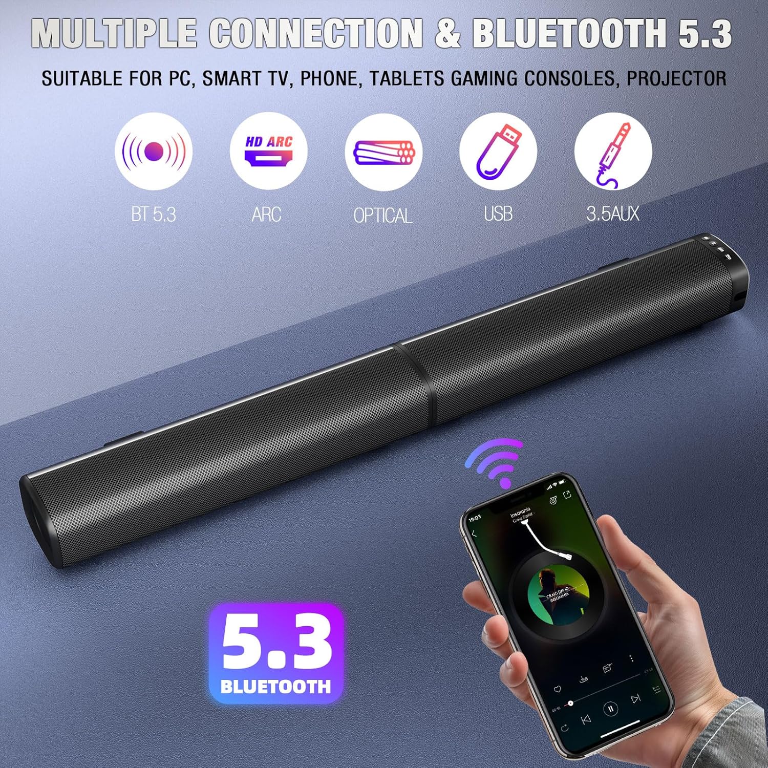 Puriom Duo - The 100W 2-in-1 Detachable Soundbar for the Ultimate Home Cinema.