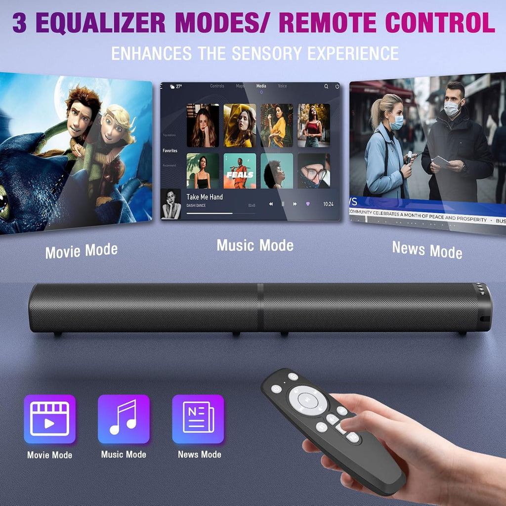 Puriom Duo - The 100W 2-in-1 Detachable Soundbar for the Ultimate Home Cinema.