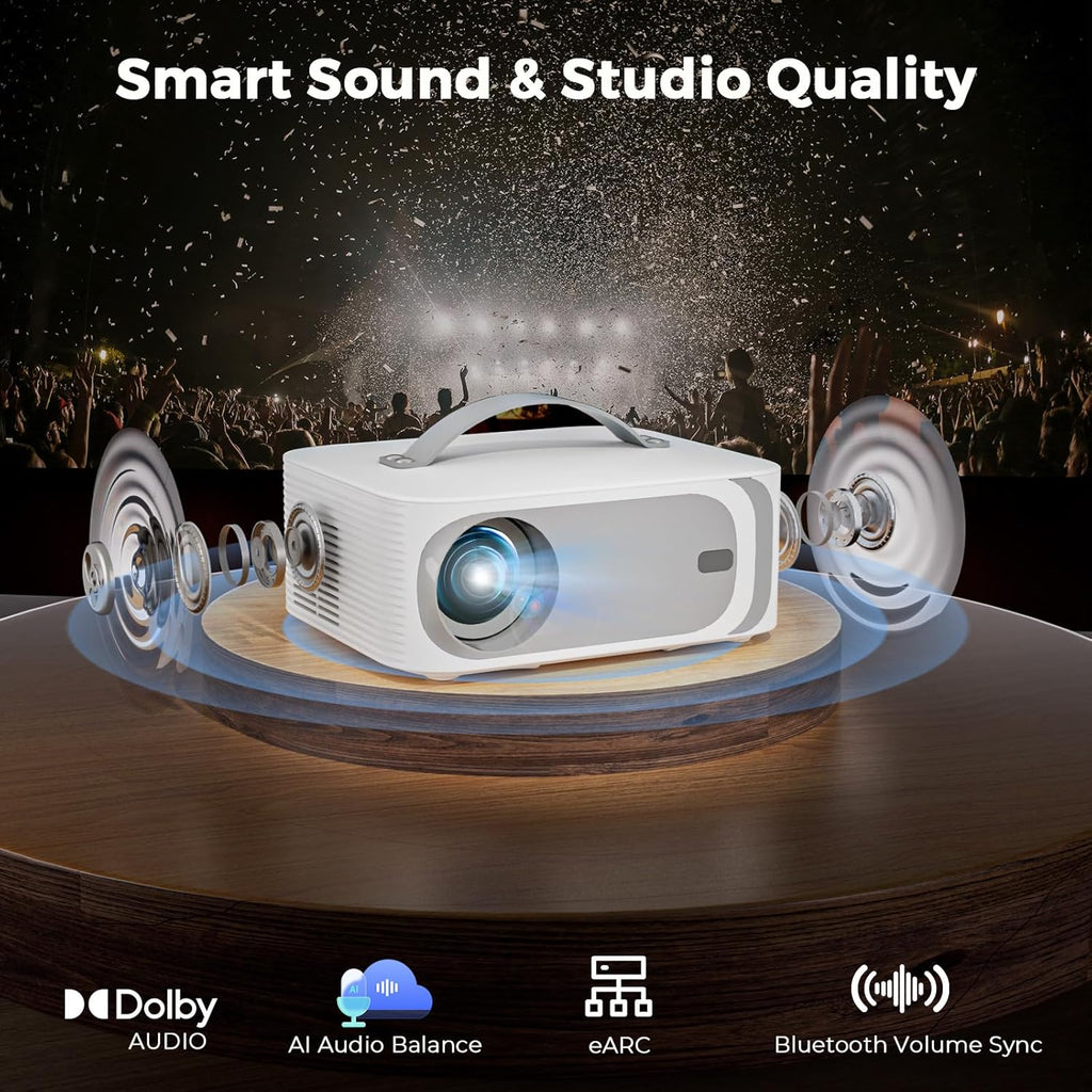 Cinematic AI - 3200 ANSI Lumens, Dolby Audio & AI-Powered Precision.